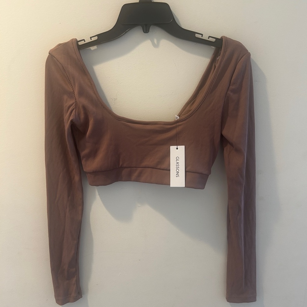 NWT Long sleeve crop top